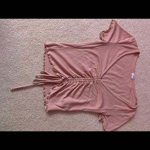 garage cinch cropped top